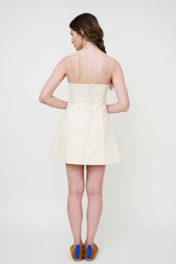marija tarlac wool mini dress in off white 1