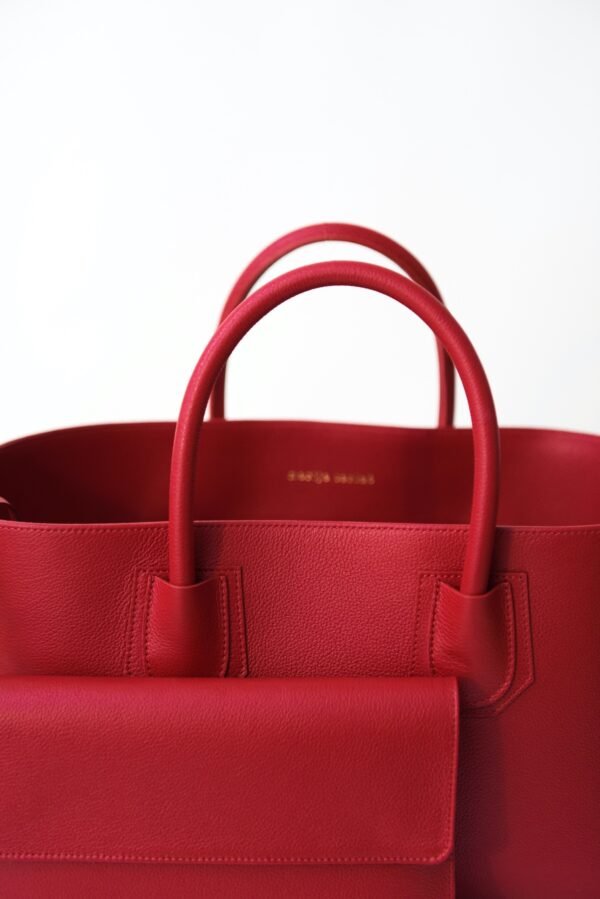 marija tarlac big shopping bag red long handles 2
