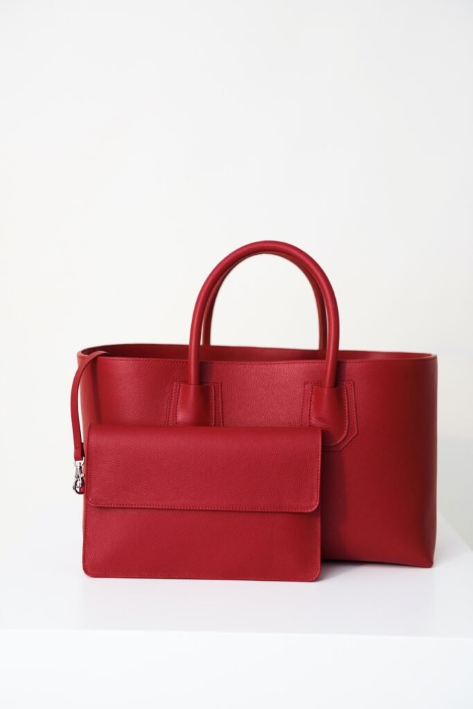 Big Shopping Bag-Red-Long Handles