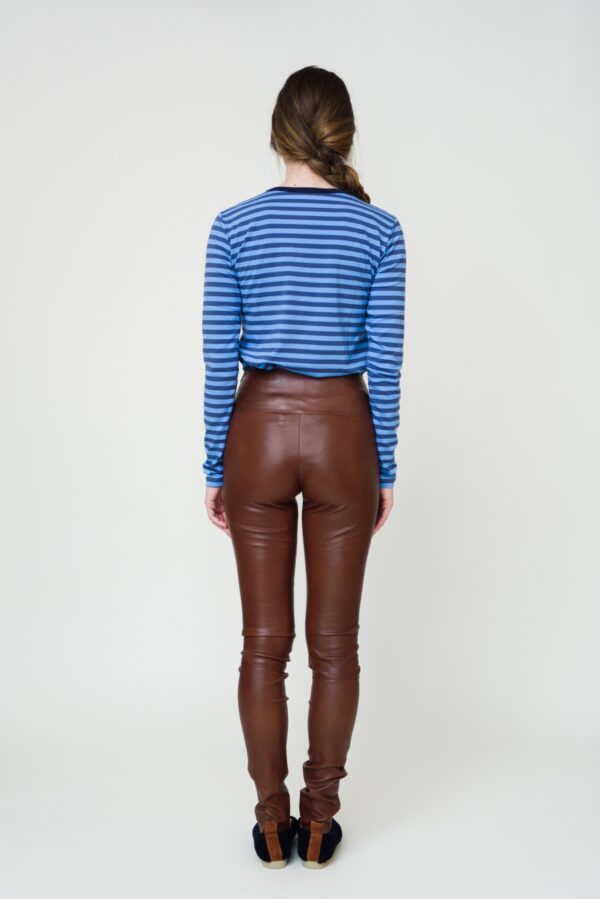 marija tarlac leather leggings in brown 1