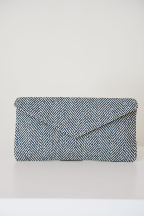 Wool Envelope Cluch-Mint