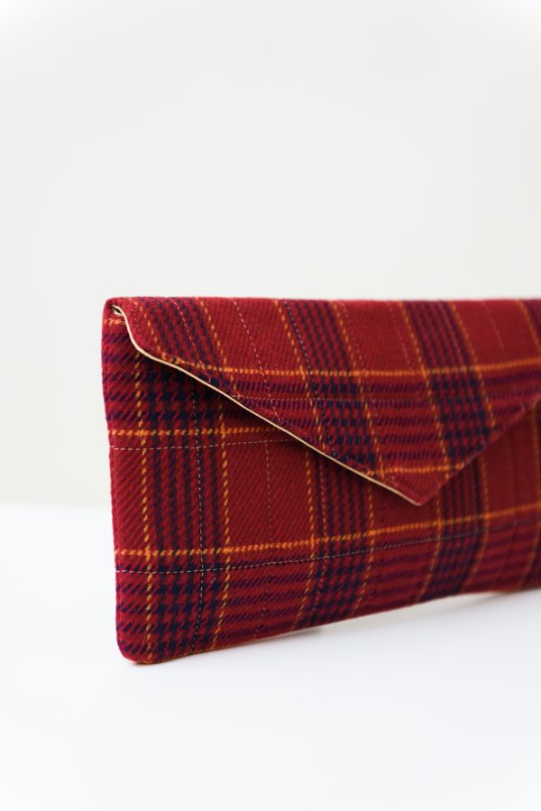 marija tarlac wool envelope clutch checked red 1 scaled