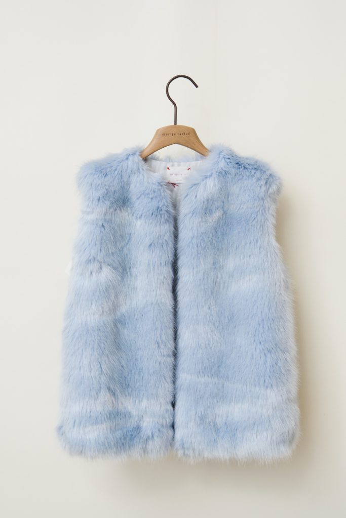 Baby Blue Fur Vest