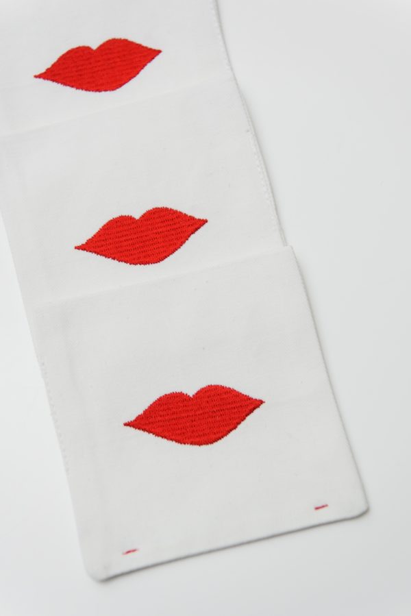 marija tarlac coaster with embroidered lipspack of 4 1