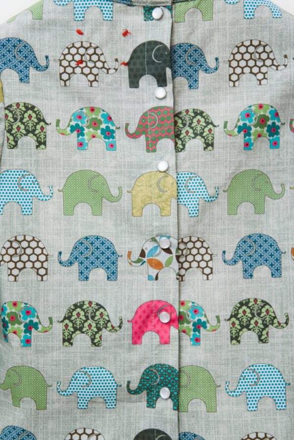 marija tarlac crew neck blouse in elephant print 3