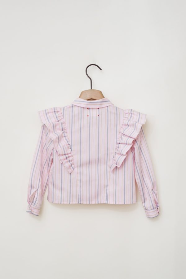 marija tarlac ruffle detailing stripe blouse 1