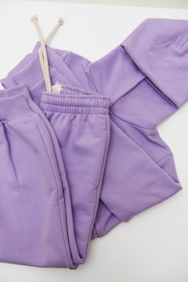 Sweatshirt and Pants Set in Purple