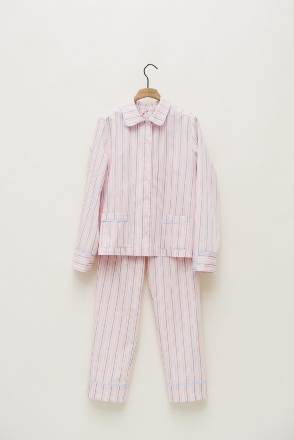 Baby Pink Striped Pyjamas Set