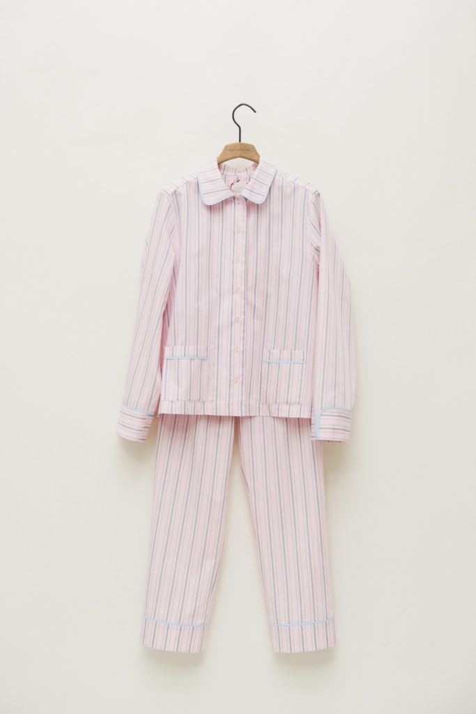 Baby Pink Striped Pyjamas Set