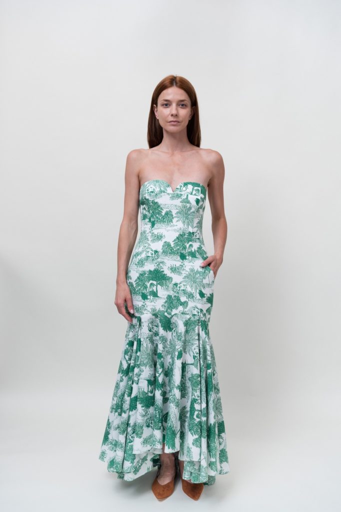 Ruffled Tropic Cotton Dress