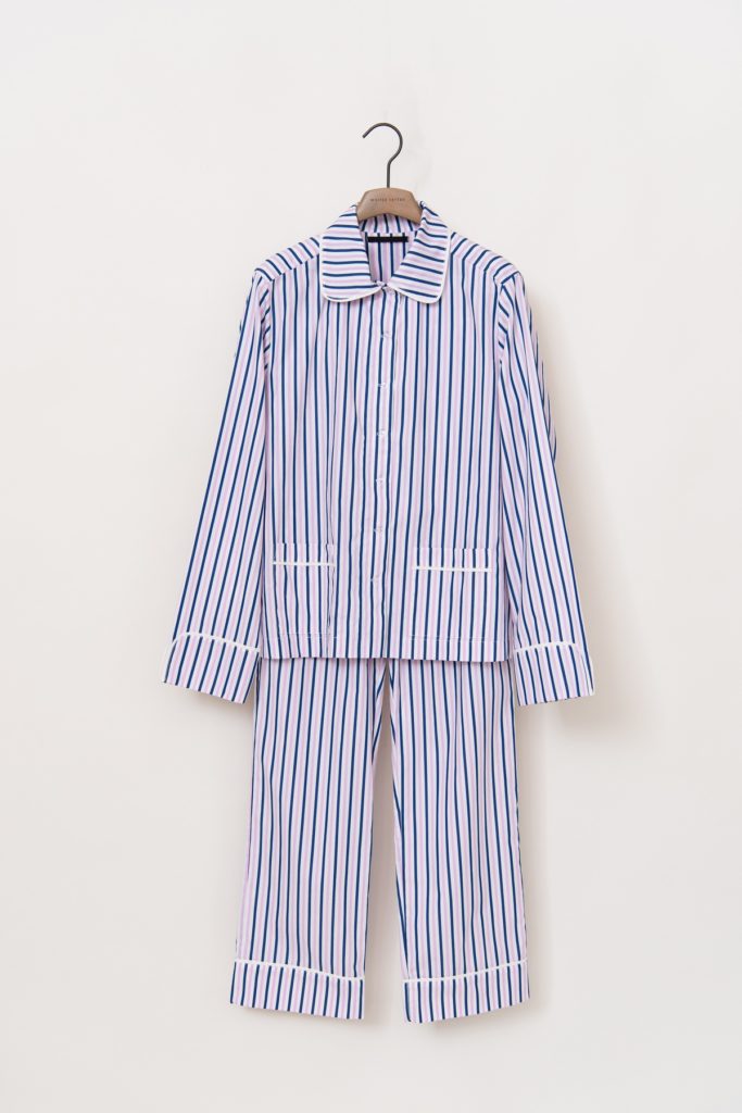 Blue/Pink Striped Pyjamas Long Set