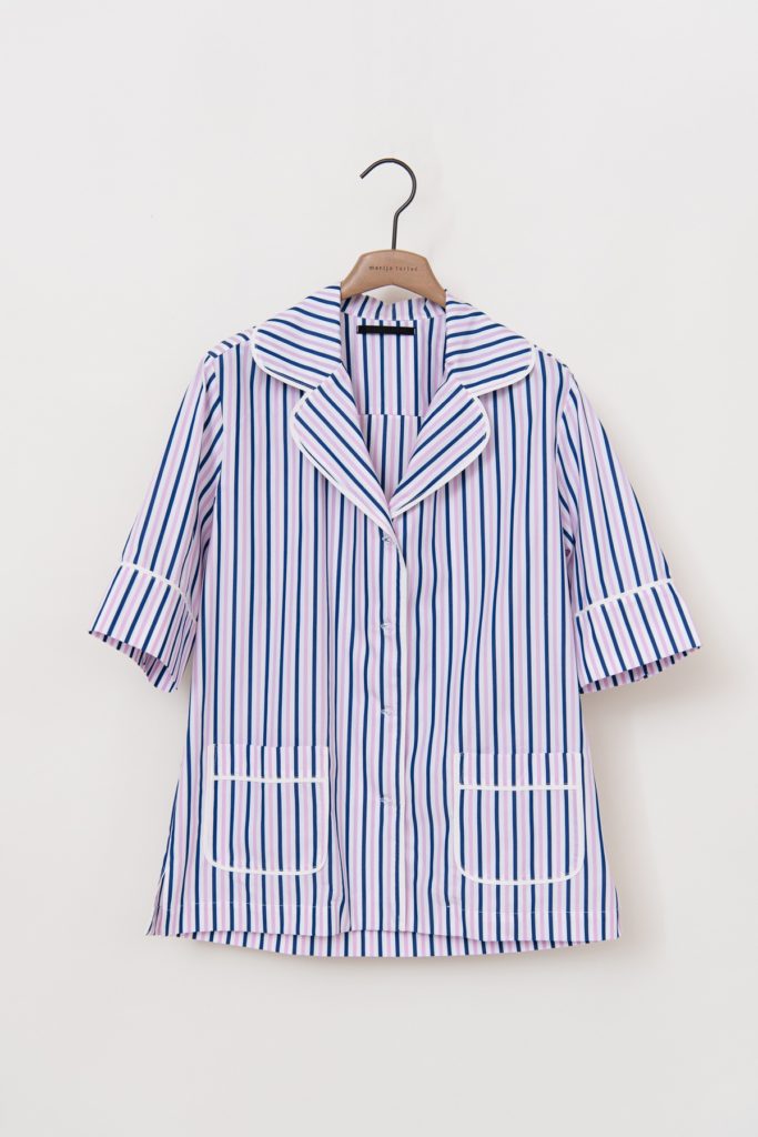 Blue/Pink Striped Pyjamas Short Set