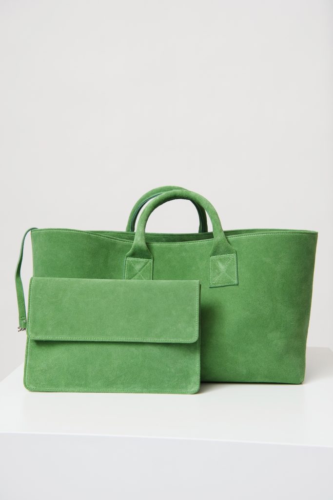 Big Shopping Bag in Grass Green
