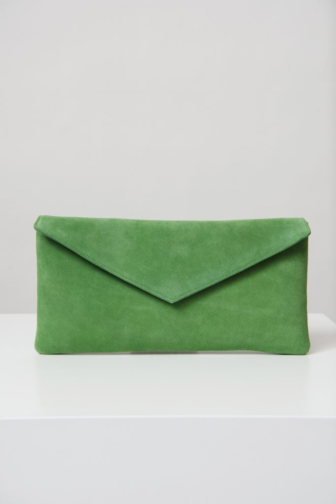 Envelope Clutch Bag in Grass Green