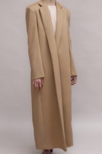 Minimalist Cashmere Wrap Coat