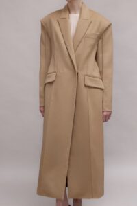 Oversized Camel Cashmere Coat