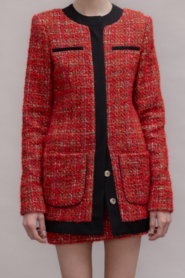 Red Tweed Set